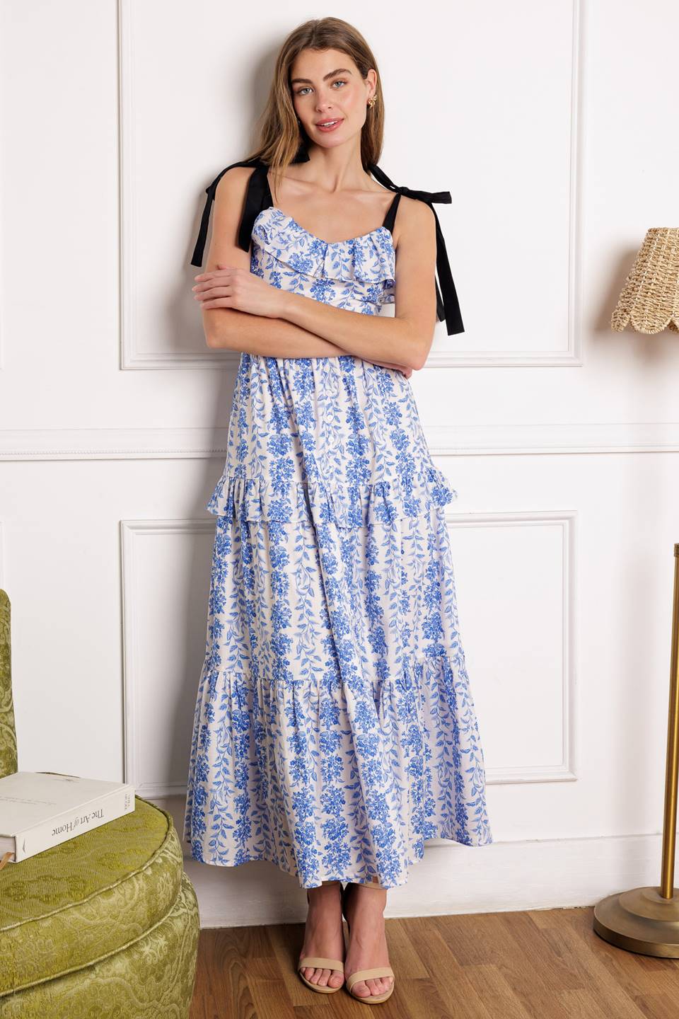 OFF FOR THE DAY WOVEN MIDI DRESS Flying Tomato